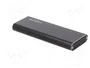 LogiLink UA0314 Caja externa para unidad de estado sólido M.2 USB 3.2 Gen2 Negro
