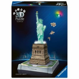 Ravensburger Rompecabezas 3D Estatua de la Libertad iluminada