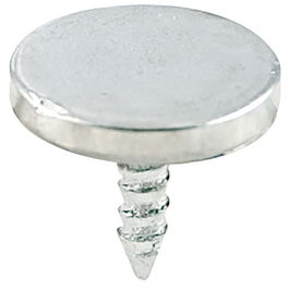 Herrajes Alk Placa Plana Iman Redondo Con Punta Zincado