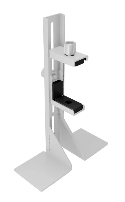 Mars Gaming MCA-GCBPRO Soporte para Tarjeta Gráfica - Base Magnética Antideslizante, Acero, Compatibilidad Universal, Evita GPU Sag, Color Blanco