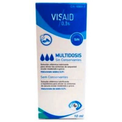 Visaid Hialuronato de sodio 0,3% Multidosis 10ml para Ojo Seco Moderado a Severo Visaid Hialuronato de sodio 0,3% Multidosis 10ml para Ojo Seco Moderado a Severo