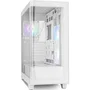 Nox Caja Gaming Semitorre Hummer ETHER Blanca con Panel de Cristal Templado y 3 Ventiladores ARGB PWM | NXHUMMERETHERWH