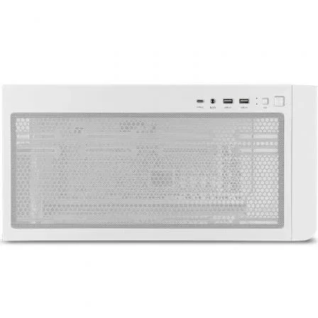 Nox Caja Gaming Semitorre Hummer ETHER Blanca con Panel de Cristal Templado y 3 Ventiladores ARGB PWM | NXHUMMERETHERWH