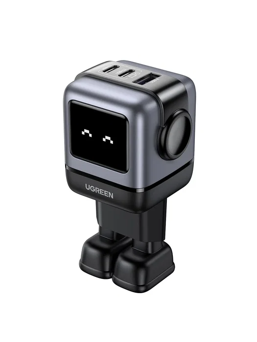 UGREEN Nexode RG 65W 3-Port GaN Cargador de robot Gris