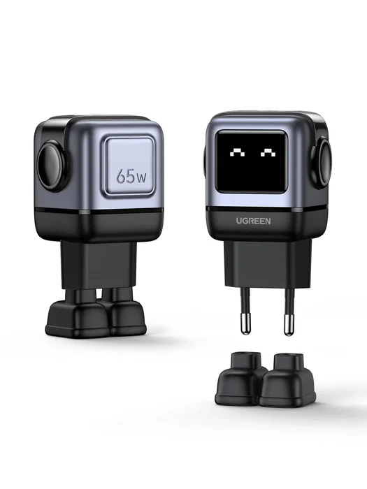 UGREEN Nexode RG 65W 3-Port GaN Cargador de robot Gris
