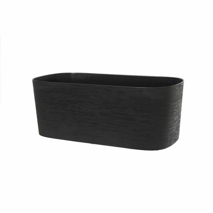 Garden Id Jardinera Respect con reserva de agua - Negro-Anth - 50 x 17 cm