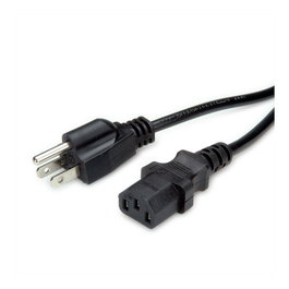 VALUE Cable de alimentación NEMA-5 a IEC C13, 1,8 m, negro