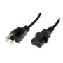VALUE Cable de alimentación NEMA-5 a IEC C13, 1,8 m, negro