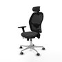 PIQUERAS Y CRESPO Silla de oficina Jorquera con mecanismo Sincro/Traslack Gris oscuro