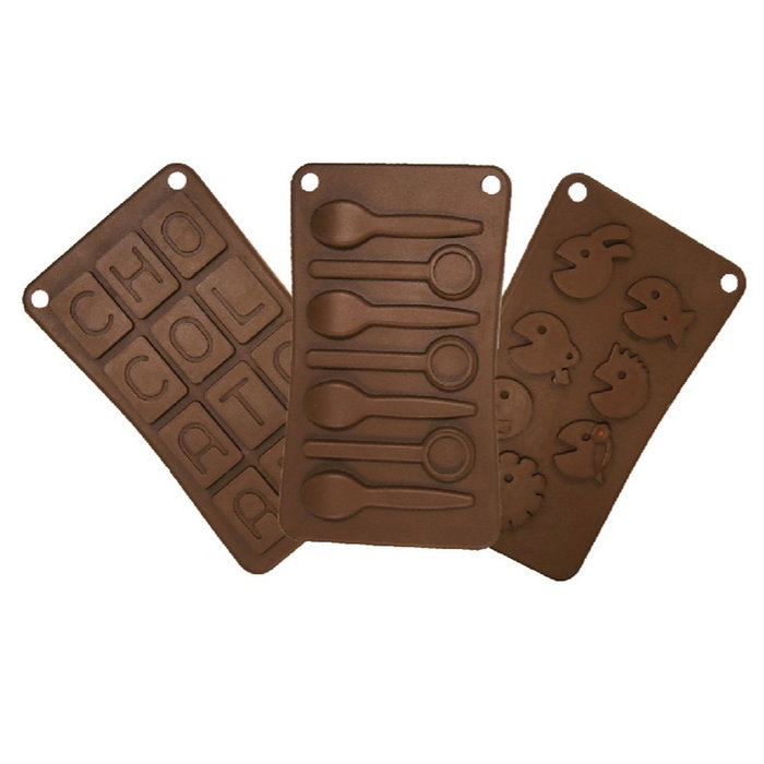 Lily Cook Molde Chocolate Surtido Silicona 17x10 cm Lily Cook Molde Chocolate Surtido Silicona 17x10 cm