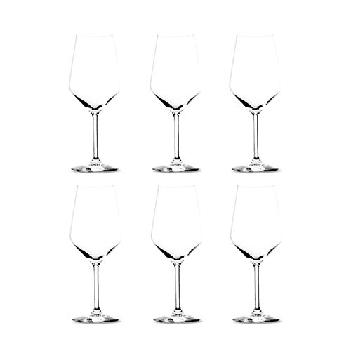 Summa Copa Mesa Andia - Copa de vino de cristal, 22.5 cm de alto, capacidad 49 cl, diámetro 90 mm, borde fino (Set de 6)