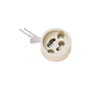 Solera PGU10 Portalámparas Gu10 Cerámica 2A 250V Blanco 15cm Cable Silicona
