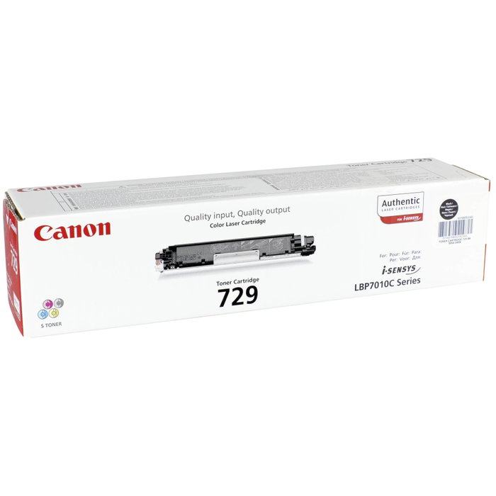 Canon Cartucho de Tóner 729 BK Negro Canon Cartucho de Tóner 729 BK Negro
