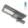 HO-STR150W-SL04-CW Farola LED Solar 150W 5000K Blanca Fría con Panel Solar 20W, Batería 15Ah, Sensor Crepuscular y Control Remoto, IP65