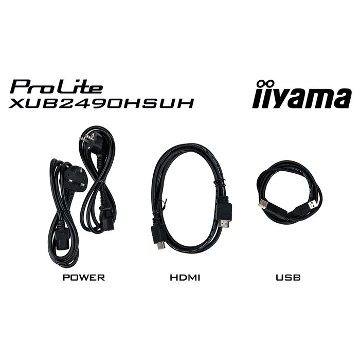 IIyama XUB2490HSUH-B2 23.8" Full HD LED IPS Monitor 100Hz con Webcam y Altavoces