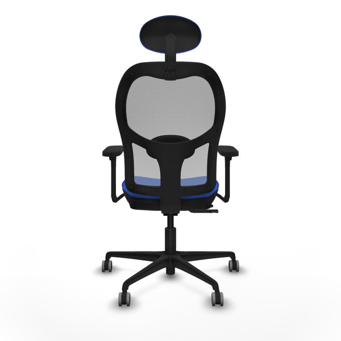 PIQUERAS Y CRESPO Silla de oficina Jorquera con mecanismo Sincro/Traslack Azul y Gris PIQUERAS Y CRESPO Silla de oficina Jorquera con mecanismo Sincro/Traslack Azul y Gris