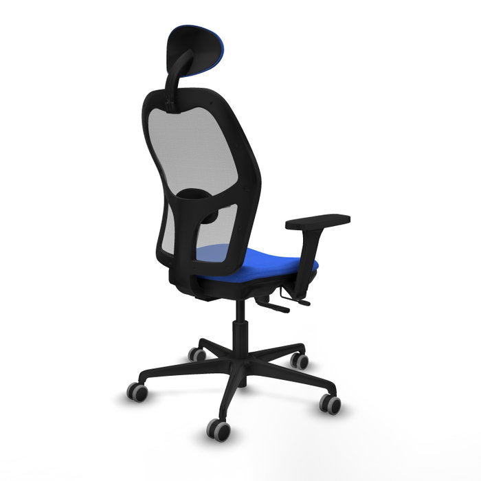 PIQUERAS Y CRESPO Silla de oficina Jorquera con mecanismo Sincro/Traslack Azul y Gris PIQUERAS Y CRESPO Silla de oficina Jorquera con mecanismo Sincro/Traslack Azul y Gris