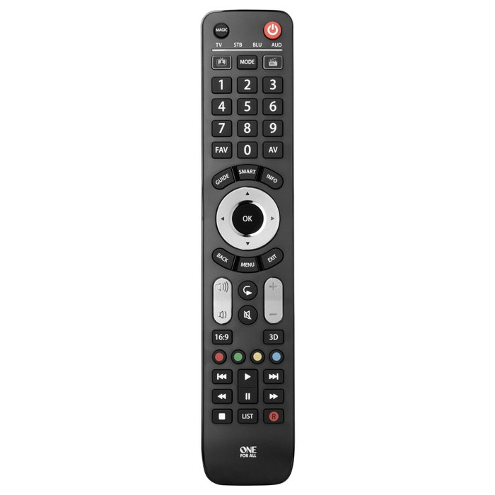 One For All Evolve 4 URC 7145 Universal Negro One For All Evolve 4 URC 7145 Universal Negro