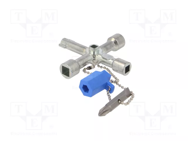 BM GROUP Llave de armarios de control cuadro 5-8 mm y triángulo 7-8 mm