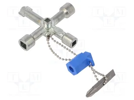 BM GROUP Llave de armarios de control cuadro 5-8 mm y triángulo 7-8 mm