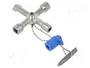 BM GROUP Llave de armarios de control cuadro 5-8 mm y triángulo 7-8 mm