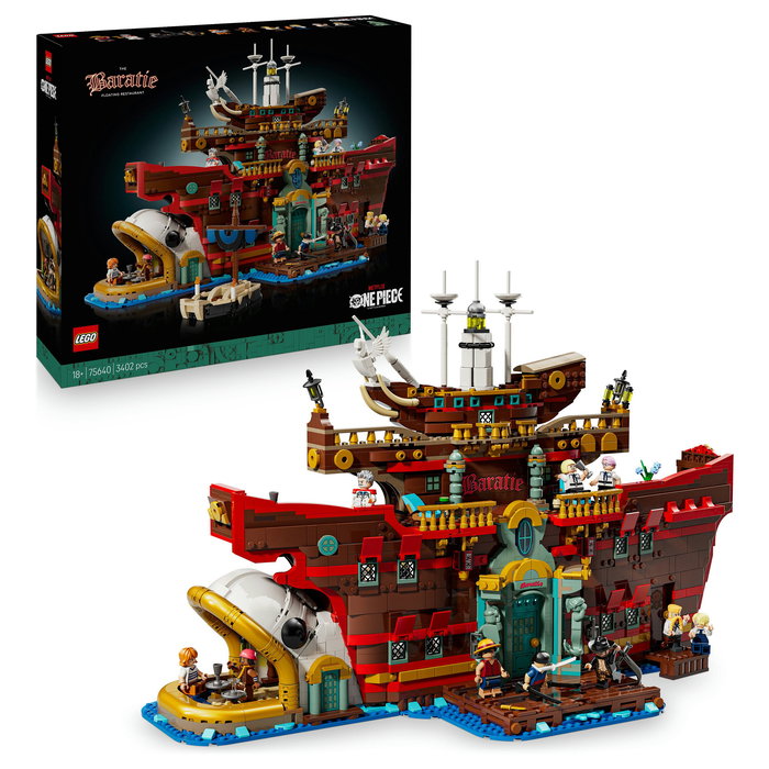 LEGO Barati (75640) Set de Construcción Barco Restaurante Flotante de One Piece, 3402 Piezas, Multicolor, Recomendado 18+ Años