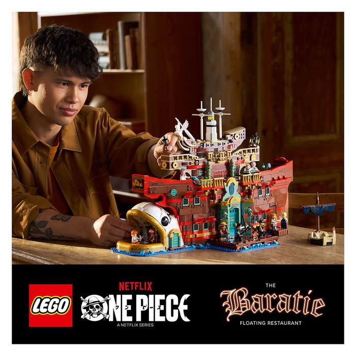 LEGO Barati (75640) Set de Construcción Barco Restaurante Flotante de One Piece, 3402 Piezas, Multicolor, Recomendado 18+ Años