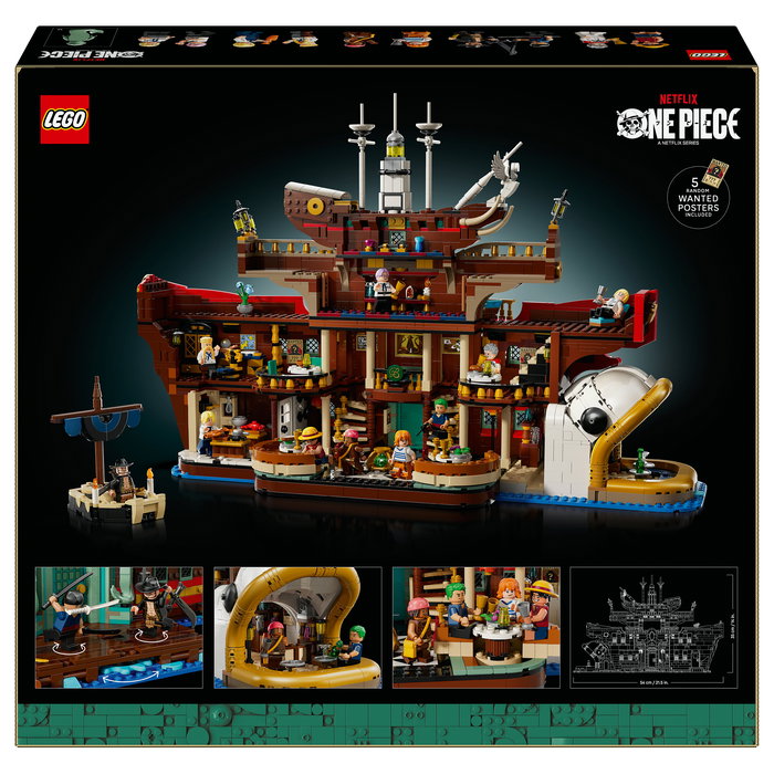 LEGO Barati (75640) Set de Construcción Barco Restaurante Flotante de One Piece, 3402 Piezas, Multicolor, Recomendado 18+ Años