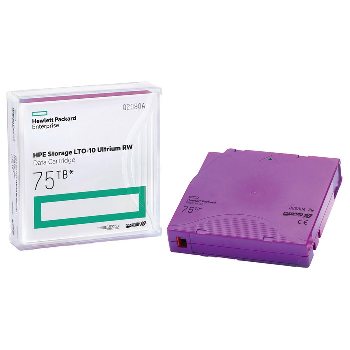 Hewlett Packard Enterprise HPE Storage LTO-10 Ultrium 75TB RW Data Cartridge Púrpura