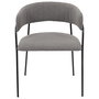 Home Deco Factory Silla Butaca Liverpool Gris Metal 57x59x82 cm