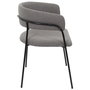 Home Deco Factory Silla Butaca Liverpool Gris Metal 57x59x82 cm