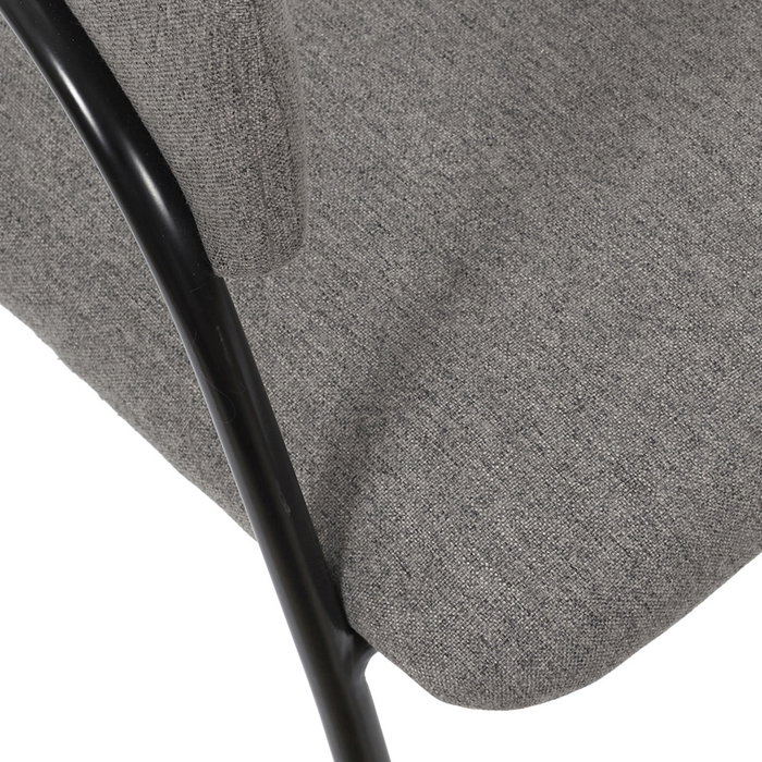 Home Deco Factory Silla Butaca Liverpool Gris Metal 57x59x82 cm