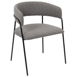 Home Deco Factory Silla Butaca Liverpool Gris Metal 57x59x82 cm