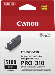 Canon PFI-5100mbk Negro (mate) Cartucho de tinta 14ml (6951C001)