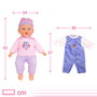 Colorbaby's Bebé blandito con ropa y gorrito