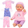 Colorbaby's Bebé blandito con ropa y gorrito