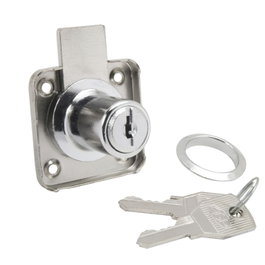 WOLFPACK LINEA PROFESIONAL Cerradura para Mueble y Cajón Cromada 361/20 mm