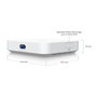 Ubiquiti UniFi Cloud Gateway Max - UCG-Max-NS, Router con Procesador ARM Cortex-A53, 3GB RAM, 5 Puertos LAN