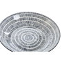 DKD Home Decor Set de 4 Platos de Porcelana Azul y Blanco 20x20x4 cm