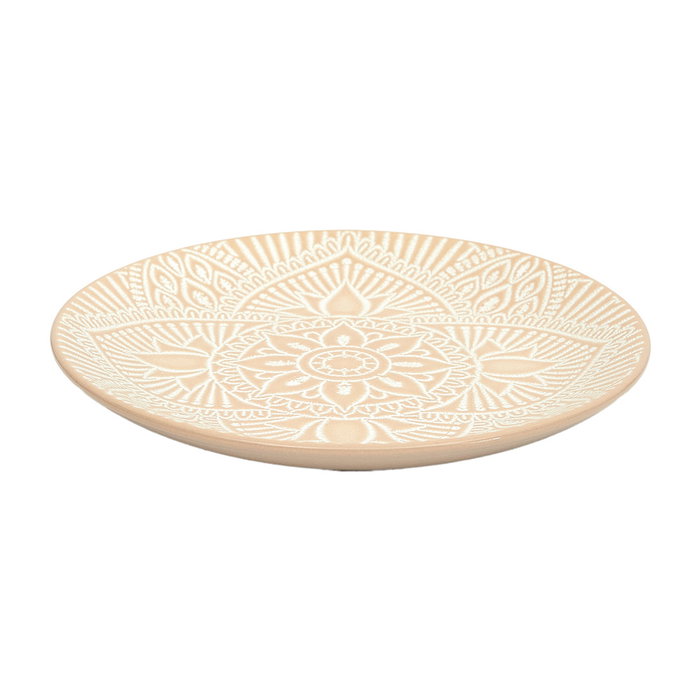 Home Deco Factory Mirage Plato de Postre Cerámica Beige Diámetro 19,5 cm Home Deco Factory Mirage Plato de Postre Cerámica Beige Diámetro 19,5 cm