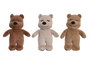 DKD Home Decor Set de 3 Peluches de Oso en Poliéster