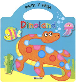 SUSAETA EDICIONES Pinta y pega - Dinoland 3