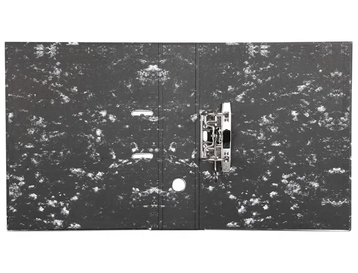 Liderpapel Archivador de Palanca Folio Classic Black Negro Compresor Metal Rado Lomo 75mm