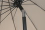 DKD Home Decor Parasol de Terraza y Jardín Arena/Negro 280x280x250 cm UV 50+ Reclinable