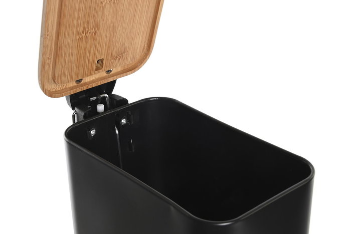 Papelera Loft DKD Home Decor Negro Natural 14 x 28 x 28 cm