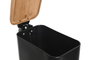 Papelera Loft DKD Home Decor Negro Natural 14 x 28 x 28 cm