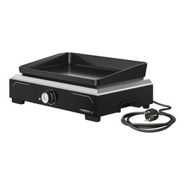 Campingaz Plancha Eléctrica 1 XD para Barbacoa, de Hierro Fundido, 2100W, Área de Cocción 1350 cm², Negro