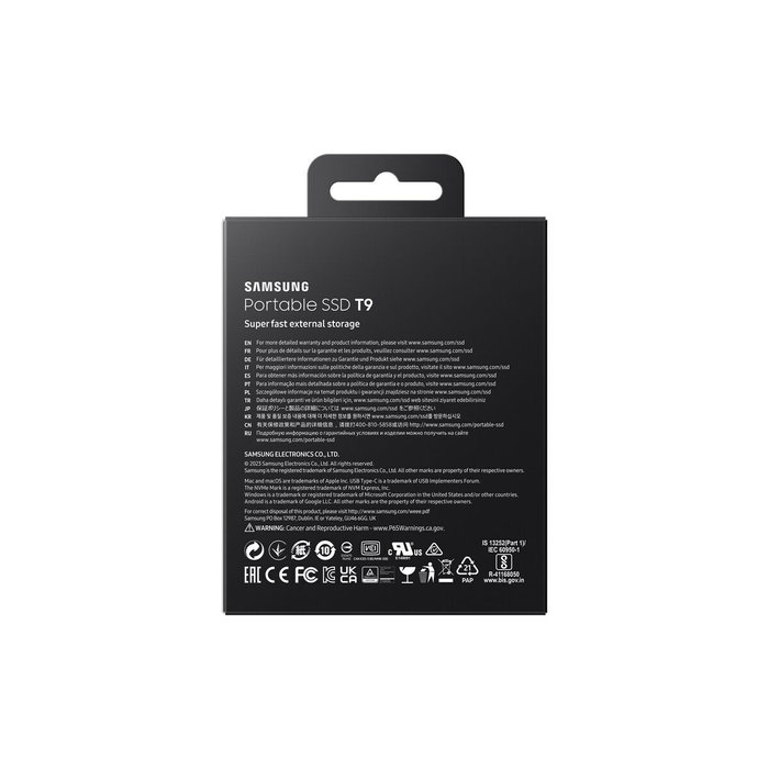 Samsung Portable SSD T9 2 TB Negro