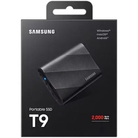 Samsung MU-PG2T0B/EU Disco Externo SSD Portable T9 2TB USB 3.2 Negro