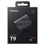 Samsung T9 Portable SSD 2TB USB 3.2 Gen 2x2 (MU-PG2T0B) Negro - 2000 MB/s, Protección Contra Caídas, Cifrado AES 256-bit
